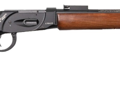 Gforce Arms GFLVR410S Saddlehorn  Lever 2.50″ 9+1 24″ Black Steel Barrel, Black Picatinny Rail Aluminum Receiver, Fixed Walnut Stock