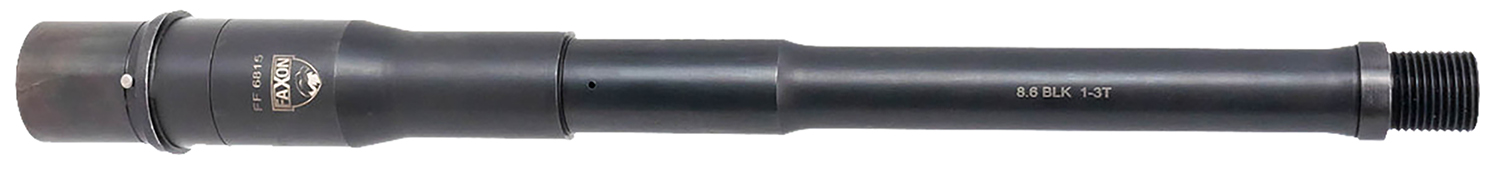 Faxon Firearms A0A863P12NGQ Big Gunner Duty 8.6 Blackout 12″ Target Crown Black Oxide 4150 Steel Barrel Fits AR10