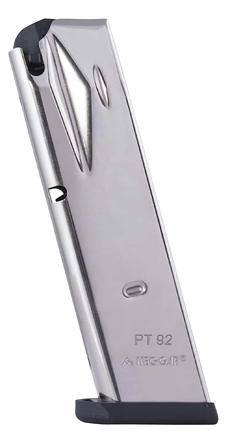 Mec-Gar PT9215N Taurus 15rd 9mm Luger, Fits Taurus PT99/PT92 Nickel