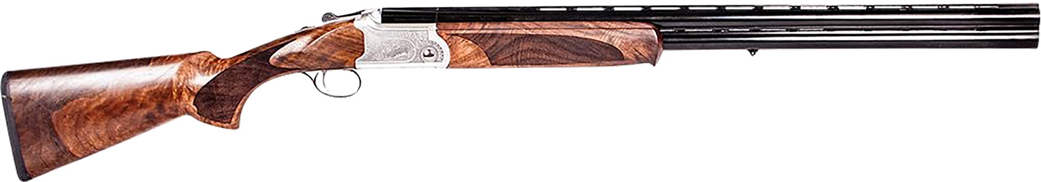 ATI ATIGKOF410SV Cavalry  410 Gauge Break Open 3″ 2rd, 26″ Matte Blued Over/Under Vent Rib Barrel, Silver Engraved Aluminum Receiver, Fixed Oiled Turkish Walnut Walnut Stock