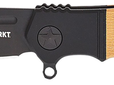 CRKT K245BKP Homefront Compact 2.91″ Folding Plain Black DLC S35VN SS Blade, Black/Tan G10 Handle