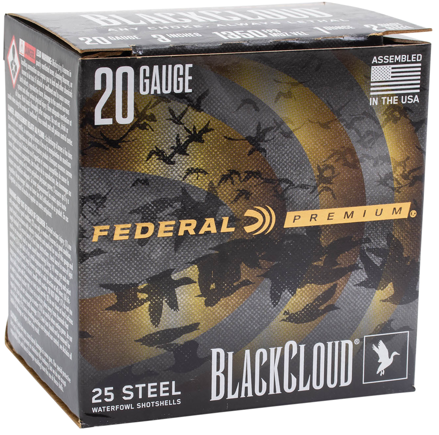 Federal PWUX20924 Premium Black Cloud 20Gauge 3″ 1oz 25 Per Box/10 Case
