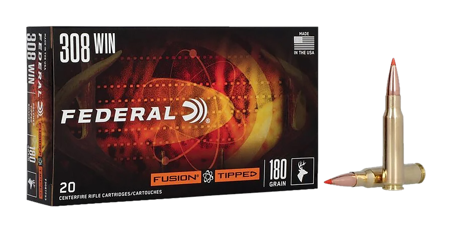Federal F308TFS3 Fusion  308Win 180gr Bonded Soft Point 20 Per Box/10 Case