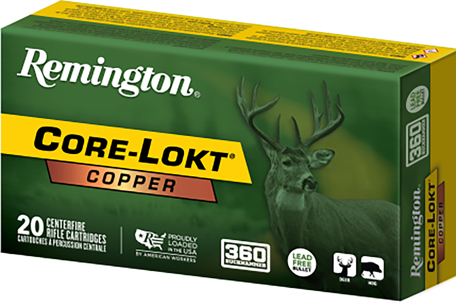 Remington Ammunition R20061   360Buckhammer 160gr Core-Lokt Tipped 20 Per Box/10 Case