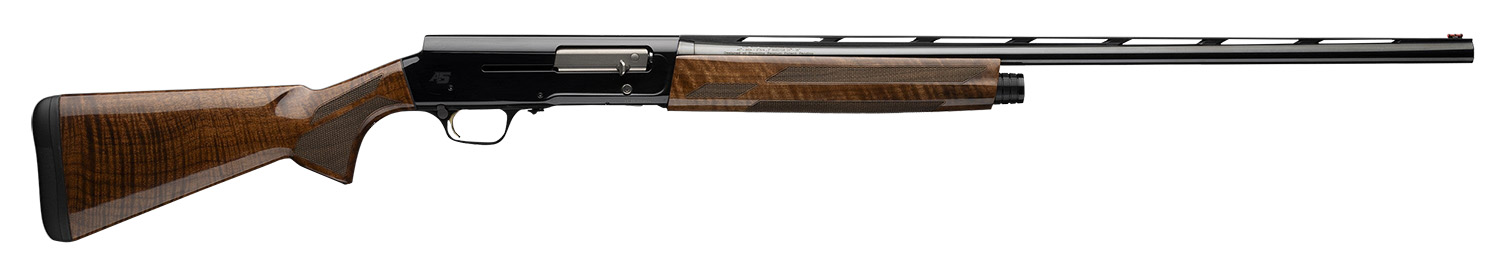 Browning 0118006005 A5 Hunter 20 Gauge Semi-Auto 3″ 4, 2 3/4″ Shells 26″ High Gloss Blued Vent Rib Barrel, Gloss Black Anodized Aluminum Receiver, Adjustable LOP & Shim Gloss Turkish Walnut Wood Stock
