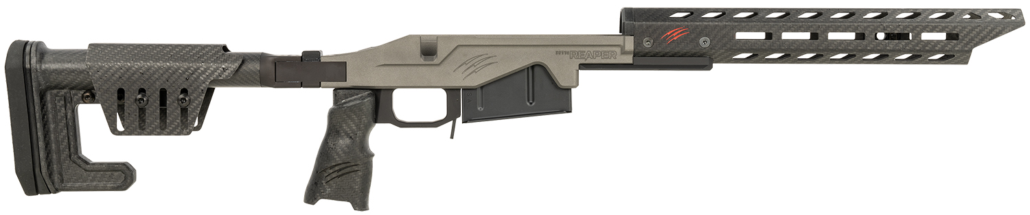 Fierce Firearms LACHSTU  Chassis Kit Tungsten Gray Fits AR-15 Long Action