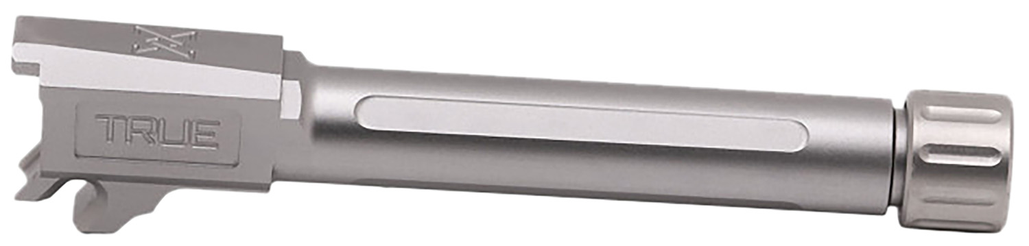 True Precision Inc TPP365XLBXT Sig P365  9mm 3.70″ Threaded Satin Stainless Steel Fits Sig P365XL/P365X-MACRO