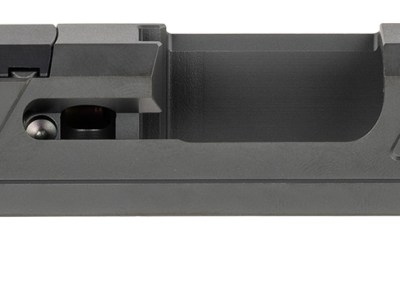 True Precision Inc TPG43SBCRMS Axiom Optic Cut Slide Fits Glock 43 Black DLC Anodized 416R Stainless Steel