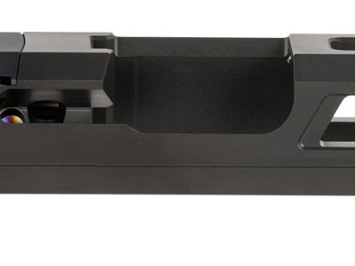 True Precision Inc TPG19SBCRMR Axiom Optic Cut Slide Fits Glock 19 Gen1-3 Black DLC Anodized 416R Stainless Steel
