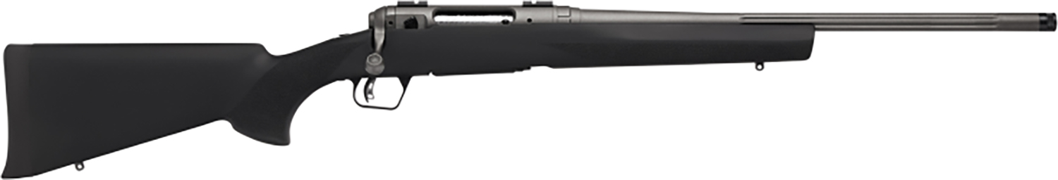 Savage Arms 58271 110 Trail Hunter Lite Full Size 350 Legend 4+1 18″ Fluted/Threaded Barrel, Drilled & Tapped Steel Receiver, Black Fixed Synthetic Stock