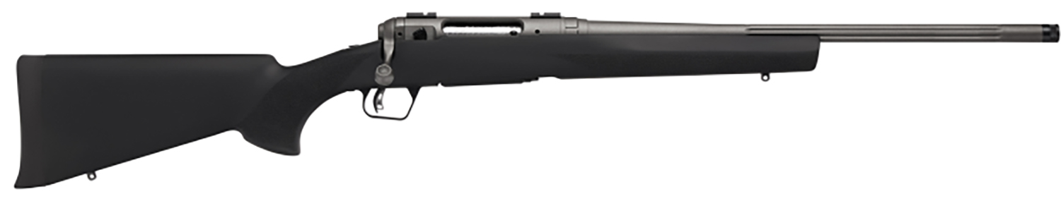 Savage Arms 58280 110 Trail Hunter Lite Full Size 450 Bushmaster 3+1 20″ Fluted/Threaded Barrel, Drilled & Tapped Steel Receiver, Black Fixed Synthetic Stock