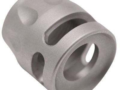 True Precision Inc TPSMICROSS Micro Compensator S-Type Satin Stainless 416R Stainless Steel 1/2″x28 Threads 9mm/380 ACP