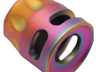 True Precision Inc TPSMICROS Micro Compensator S-Type Spectrum 416R Stainless Steel 1/2″x28 Threads 9mm/380 ACP