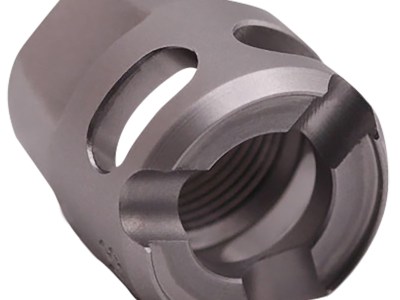 True Precision Inc TPYMICROSS Micro Compensator Y-Type Satin Stainless 416R Stainless Steel 1/2″x28 Threads 9mm/380 ACP