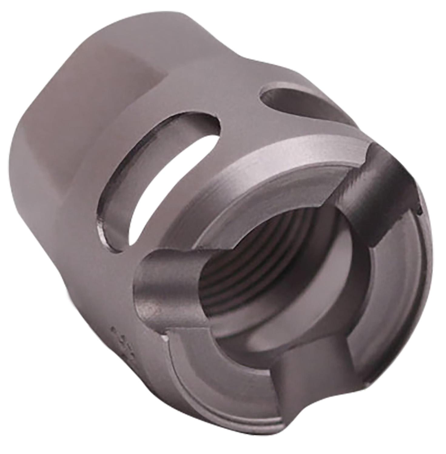 True Precision Inc TPYMICROSS Micro Compensator Y-Type Satin Stainless 416R Stainless Steel 1/2″x28 Threads 9mm/380 ACP