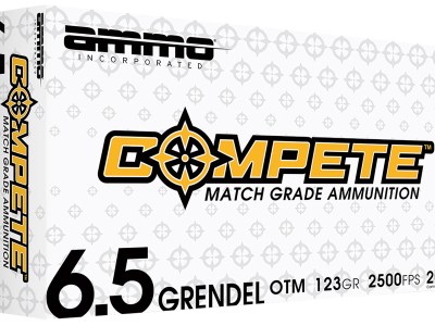 Ammo Inc 65GR123BTHPA20 Compete  6.5Grendel 123gr Open Tip Match 20 Per Box/10 Case