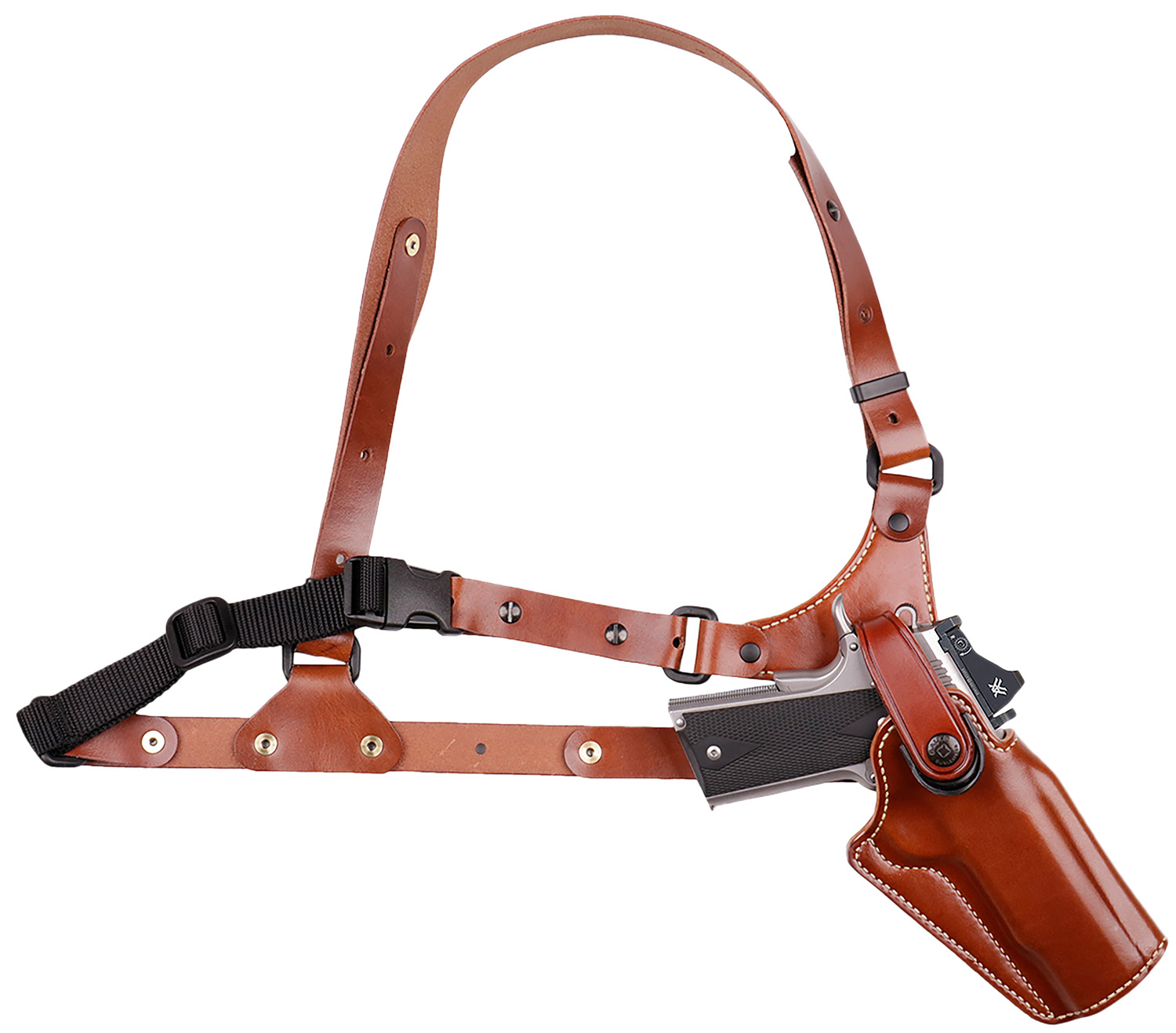 Galco GA228R Great Alaskan Chest Holster Fits Chest Up To 54″ Tan/ Fits Glock 20/21