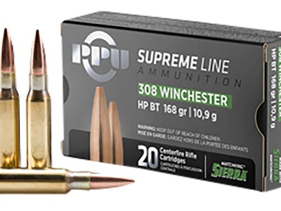 TR&Z PPMK308  Supreme Line 308 Win 168 gr Sierra MatchKing BTHP 20 Per Box/ 10 Case