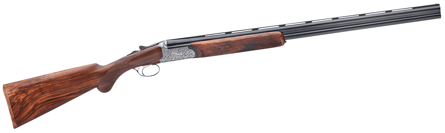 Rizzini USA 41012029 Round Body EM Full Size 20 Gauge Break Action 2rd 29″ Vent Rib Barrel, Coin Anodized Silver Receiver, Fixed w/Prince of Whales Grip Grade III Turkish Walnut Stock