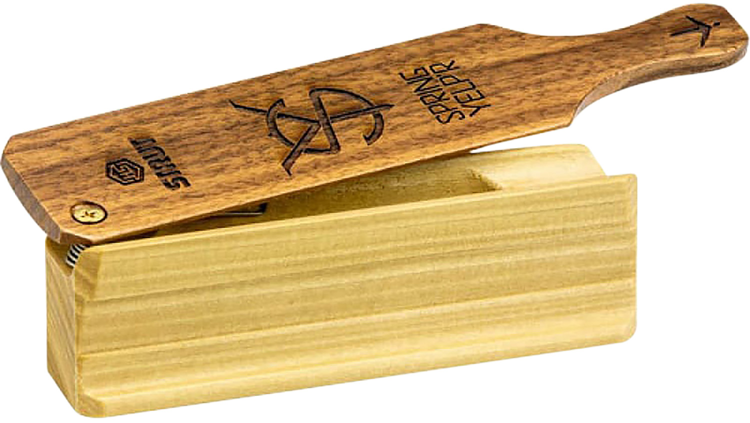 Hunters Specialties HSSTR100168 Spring Yelper Box Call Brown Hardwood