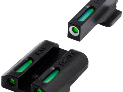 TruGlo TG13KA1A TFX  Black | Green Tritium & Fiber Optic White Outline Front Sight Green Tritium & Fiber Optic Rear Sight Kahr Arms