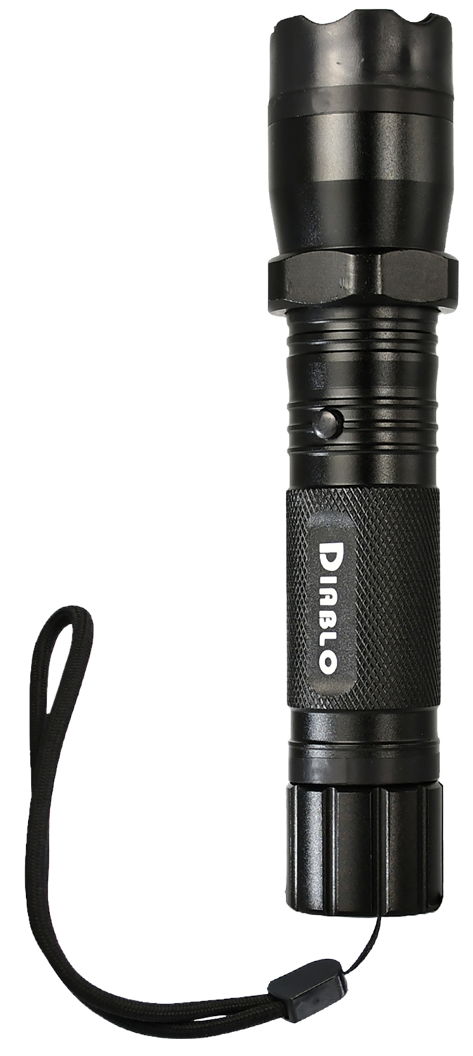 SKYLINE USA INC TLSGGDD Stun Gun Diablo Black Aluminum Features Flashlight