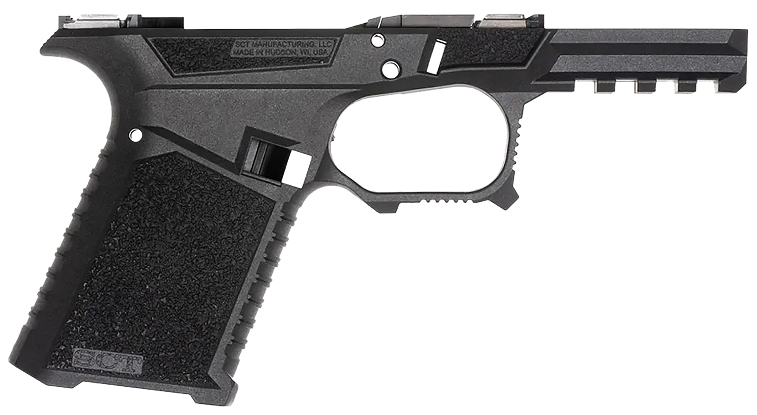 Sct Manufacturing 225000100 Compact  Compatible w/ Gen3 19/23/32 Black Polymer Frame Aggressive Texture Grip Includes Locking Block