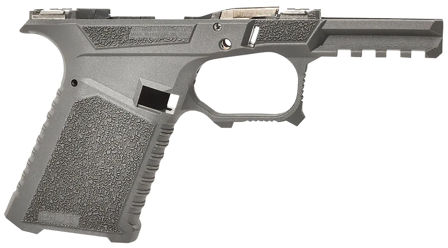 Sct Manufacturing 0225000100IC Compact  Compatible w/ Gen3 19/23/32 Gray Polymer Frame Aggressive Texture Grip Includes Locking Block