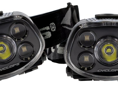 Cyclops CYC-HLFXP-2PK Force XP LED Headlamp  Black 3.2/5.5/15/350 Lumens Red/Green Cree LED