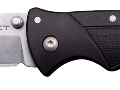 Cold Steel CSFLC3SPSSZ Verdict  EDC 3″ Tanto Plain Folding 4116 Krupp SS Blade, Black Textured GFN Handle