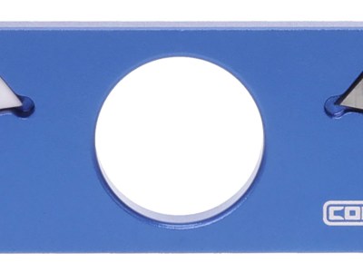 Cold Steel CSKS21CC Dual Edge Pocket Knife Sharpener Blue Aluminum, Carbide/Ceramic Sharpener, Coarse/Fine Blue