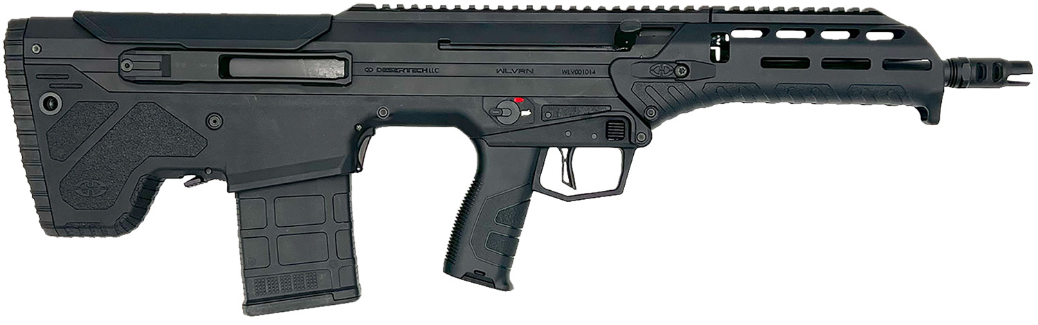 Desert Tech WLVRFA1620B WLVRN  308 Win/7.62 NATO 20+1 16″ Black Steel Threaded Barrel, Black Hard Coat Anodized Picatinny Rail Aluminum Receiver, M-LOK Handguard, Black Polymer Chassis, Ambidextrous