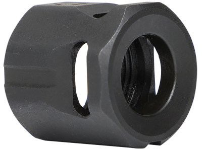 Strike Industries MCCIRCLE Micro Threaded Compensator Black Steel 1/2″x28 Threads 0.64″ OAL Compatible w/ 9mm/357 SIG