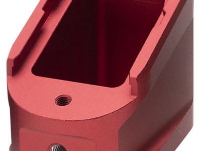 Strike Industries EMPALG17RED Extended Mag Plate  Fits Glock G17 Fits Glock G22 Red 6061 T-6 Aluminum