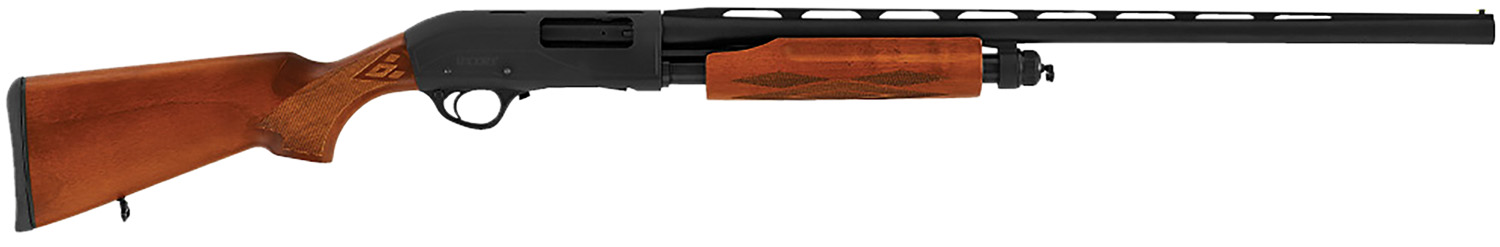 Hatsan USA HEWS202805W2 Escort WS  Full Size 20 Gauge Pump 3″ 4+1 28″ Black Chrome Vent Rib Barrel, Black Anodized Grooved Aluminum Receiver, Adjustable Turkish Walnut Stock