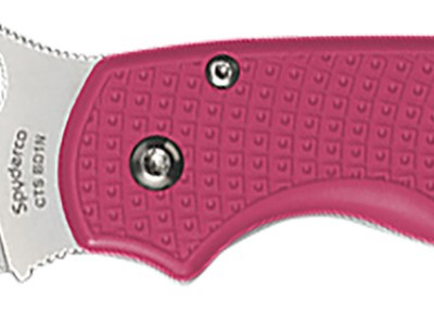 Spyderco C223PN Para 3 Lightweight Breast Cancer EDC 2.93″ Folding Plain Satin CTS BD1N SS Blade, Pink Textured FRN Handle