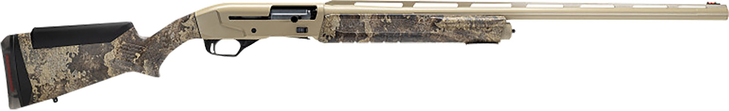 Savage Arms 57776 Renegauge Prairie 12 Gauge Semi-Auto 4+1 28″ Desert Sand Cerakote Fluted Vent Rib Barrel & Aluminum Receiver, Adjustable TrueTimber Prairie Synthetic Stock