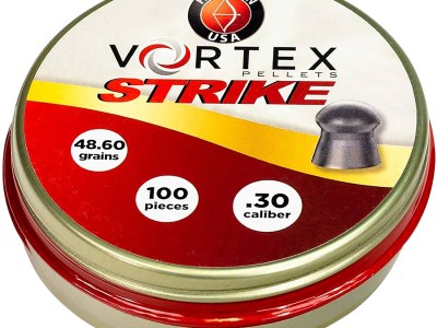 Hatsan USA HA90643 Vortex Strike Pellets 30Cal Lead Domed 100 Pellets