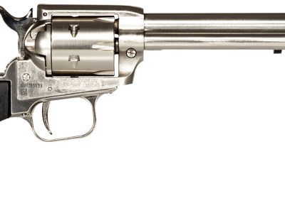 Heritage Mfg RR22NI6BW Rough Rider  22 LR 6rd 6.50″ Nickel Steel Barrel, Nickel Aluminum Frame, Matte Nickel Cylinder, Black Laminate Grip, Hammer/Thumb Safety, Exposed Hammer