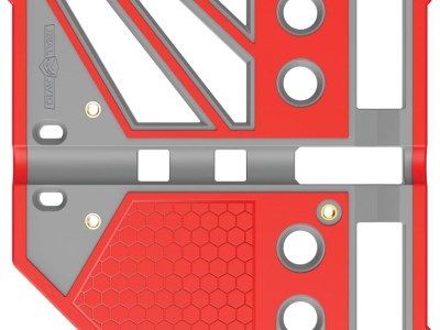 Real Avid AVMBBPRO Master Bench Block Pro Gray/Red Durable Resin Compatible w/ Pistols/Long Guns