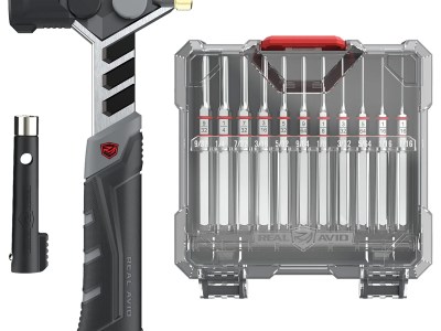 Real Avid AVAMHAPS Master Hammer and Accu-Punch Pin Punch Set Black/Silver Steel Universal Firearm 11 Pieces