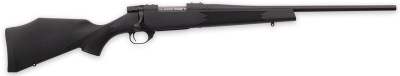 Weatherby VYT222RR0T Vanguard Synthetic Compact 22-250 Rem 5+1 20″ Matte Blued #1 Threaded Barrel, Matte Blued Drilled & Tapped Steel Receiver, Black Adjustable Synthetic Stock