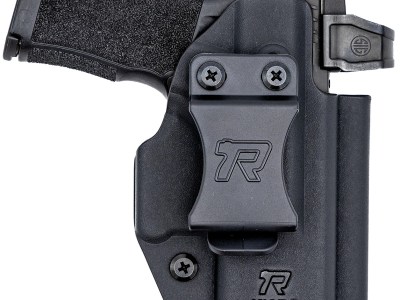 Rounded Gear RGUNVRSLCMPCTBLK Universal Kydex  IWB Black Kydex Belt Clip Fits Compact Sized Handguns Right Hand