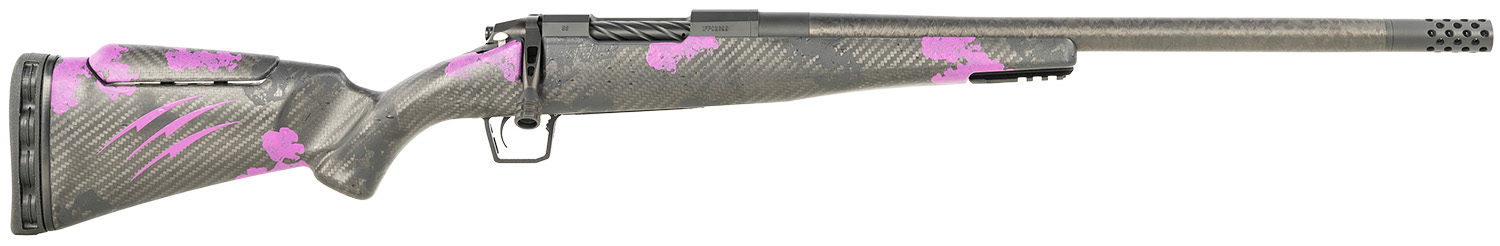 Fierce Firearms ROGM65CM20BP Mini Rogue  6.5 Creedmoor 4+1 20″ Hand Lapped/Match Grade Barrel, Black Cerakote Steel Receiver, Purple Camo Mini Rogue w/Adj Comb & Picatinny Rail Carbon Fiber Stock