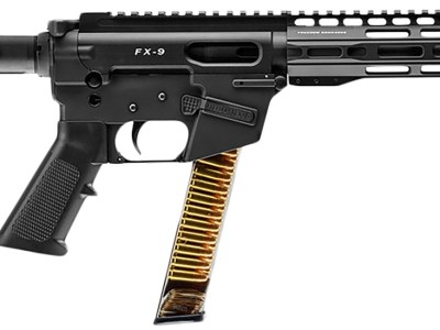 FREEDOM ORDNANCE FX9P10S FX-9  9mm Luger 31+1 10″ Black Nitride Steel Barrel, M-LOK Handguards, Black Anodized Aluminum Picatinny Rail Receiver, Black SBA3 Brace, AR15 Grips, Right Hand