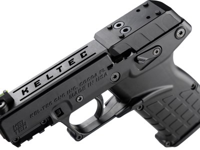 Kel-Tec P17BBLKOR P17  22 LR 16+1 3.80″ Black Steel Barrel, Black Optic Ready/Serrated Slide, Black Polymer Frame w/Picatinny Rail, Textured Grip