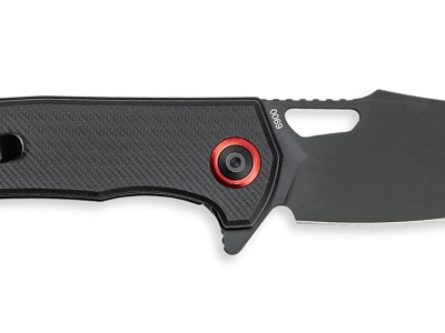 CobraTec Knives CTWOLVERINEGRN Wolverine  3.13″ OTF Drop Point Plain Black TiCN D2 Steel Blade, 4.25″ Black Textured G10 Handle