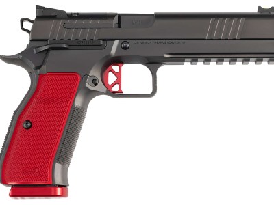 Dan Wesson 92003 DWX  9mm Luger 19+1 4.95″ Black Match Grade Barrel, Black DLC Optics Ready Serrated Steel Slide, Black Aluminum Frame w/Beavertail & Picatinny Rail, Red Textured Aluminum Grip