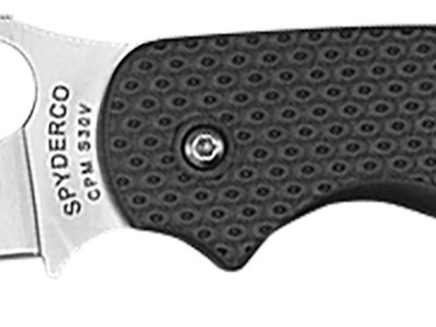 Spyderco C123PBK Sage 5 Lightweight Alzheimer’s 3″ Folding Plain Satin CPM S30V SS Blade, Black Textured FRN Handle