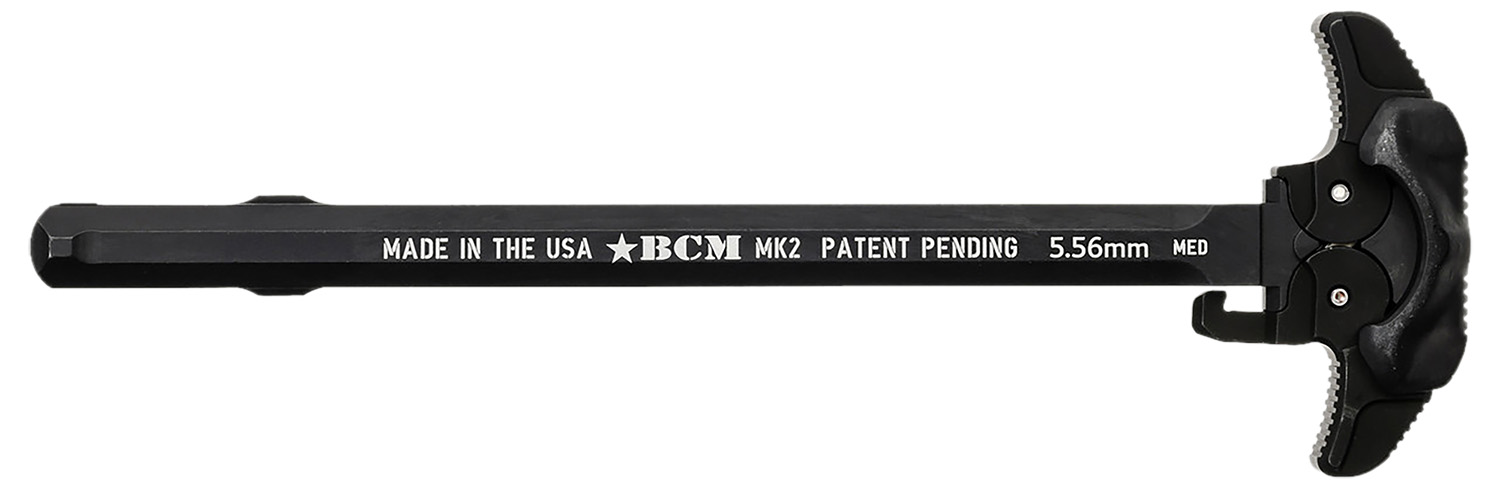 BCM GFHMK2LRGAMBI Ambidextrous MK2 Charging Handle Compatible w/ Mil-Spec AR-15 Black 7075 T-6 Aluminum